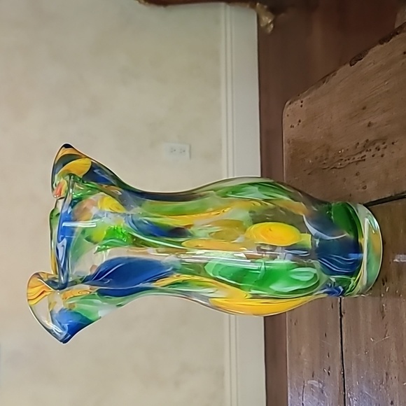 Colorful glass vase - Picture 3 of 7